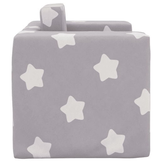 Sofá-cama, Sofá conversível infantil de c estrelas pelúcia cinzento-claro