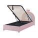 Beliani Cama infantil con almacenaje Terciopelo GRISETOT Beliani Cama infantil con almacenaje Terciopelo GRISETOT Rosa