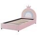 Beliani Cama infantil con almacenaje Terciopelo GRISETOT Beliani Cama infantil con almacenaje Terciopelo GRISETOT Rosa