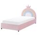 Beliani Cama infantil con almacenaje Terciopelo GRISETOT Beliani Cama infantil con almacenaje Terciopelo GRISETOT Rosa