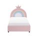 Beliani Cama infantil con almacenaje Terciopelo GRISETOT Beliani Cama infantil con almacenaje Terciopelo GRISETOT Rosa