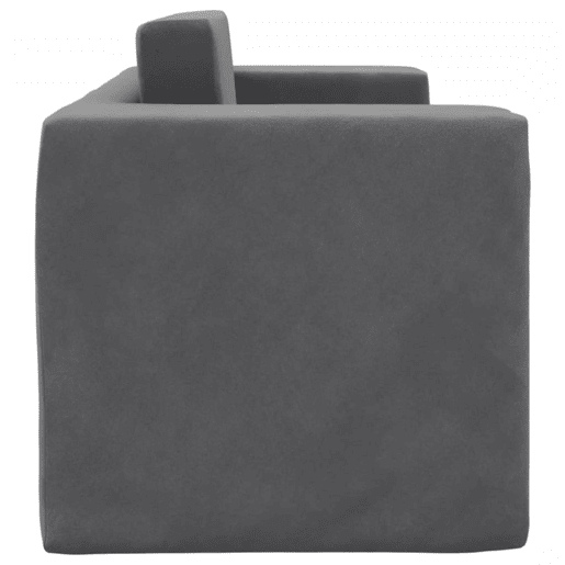 Sofá-cama infantil, Sofá conversível para crianças de 2 lugares pelúcia macia antracite Sofá-cama infantil, Sofá conversível para crianças de 2 lugares pelúcia macia antracite