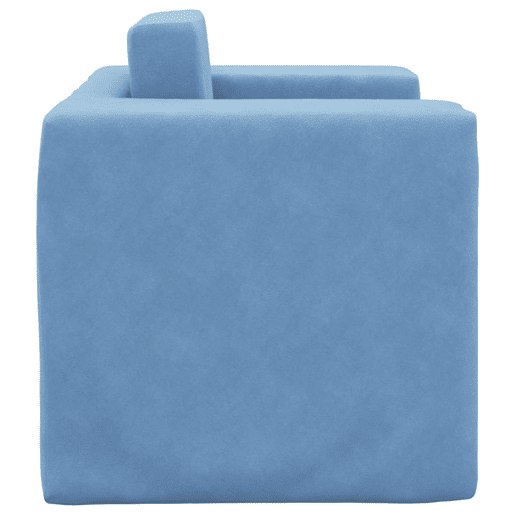 Sofá-cama, Sofá conversível infantil pelúcia macia azul