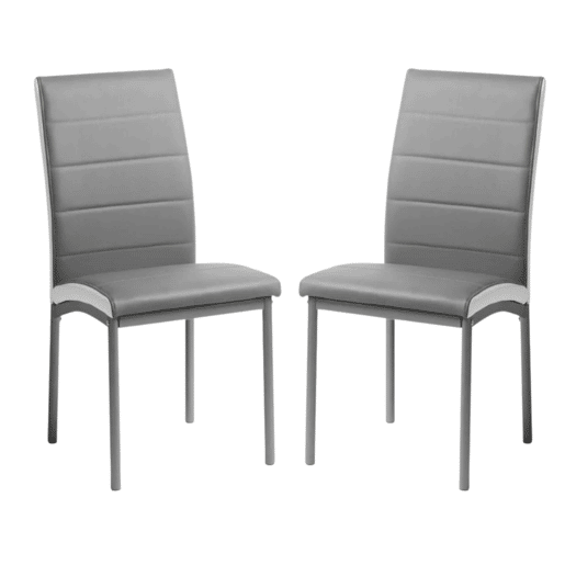 Pacote de 2 cadeiras de cozinha Meli para sala de jantar em couro sintético moderno, 92 x 54 x 45 cm Pacote de 2 cadeiras de cozinha Meli para sala de jantar em couro sintético moderno, 92 x 54 x 45 cm