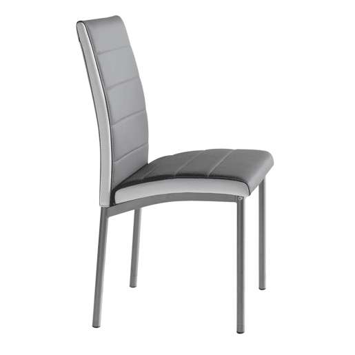 Pacote de 2 cadeiras de cozinha Meli para sala de jantar em couro sintético moderno, 92 x 54 x 45 cm Pacote de 2 cadeiras de cozinha Meli para sala de jantar em couro sintético moderno, 92 x 54 x 45 cm