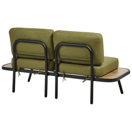 Conjunto de jardim com mesa 4 lugares MINOZZO Madeira de Acácia certificada Verde-oliva