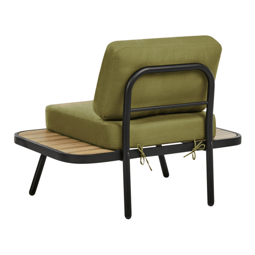 Conjunto de jardim com mesa 4 lugares MINOZZO Madeira de Acácia certificada Verde-oliva