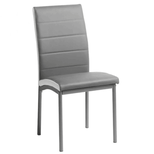 Pacote com 4 cadeiras de jantar Meli para cozinha em couro sintético moderno, 92 x 54 x 45 cm