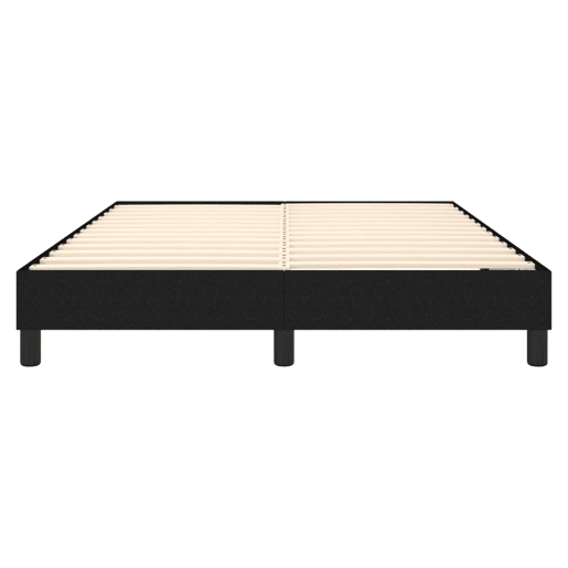 Cama de casal - Estrutura de cama sem colchão 140x200 cm tecido preto