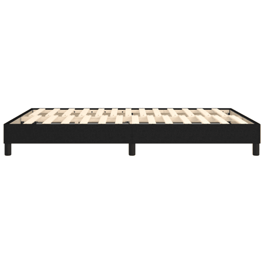 Cama de casal - Estrutura de cama sem colchão 140x200 cm tecido preto