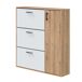 Zapatero Recibidor 4 Puertas Estilo Nórdico Zapatero Recibidor 4 Puertas Estilo Nórdico Blanco/ Madera