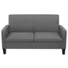 Sofá de 2 lugares - Sofá fixo 135x65x76 cm cinzento escuro