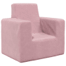 Sofá infantil - Sofá para crianças de pelúcia rosa