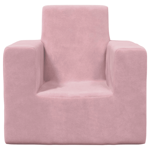 Sofá infantil - Sofá para crianças de pelúcia rosa Sofá infantil - Sofá para crianças de pelúcia rosa