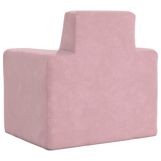 Sofá infantil - Sofá para crianças de pelúcia rosa Sofá infantil - Sofá para crianças de pelúcia rosa