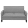 Sofá de 2 lugares - Sofá fixo 135x65x76 cm cinzento claro