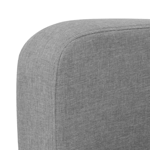 Sofá de 2 lugares - Sofá fixo 135x65x76 cm cinzento claro