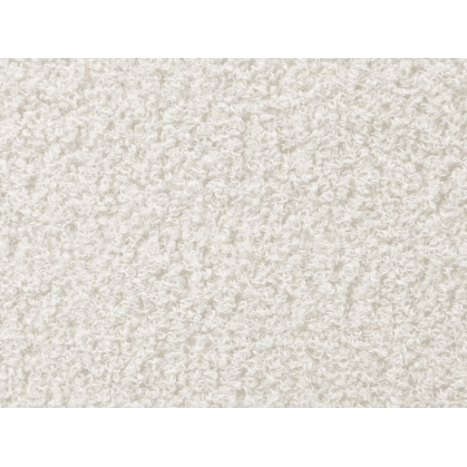 Cama Bouclé AMBILLOU 140 x 200 cm Branco creme