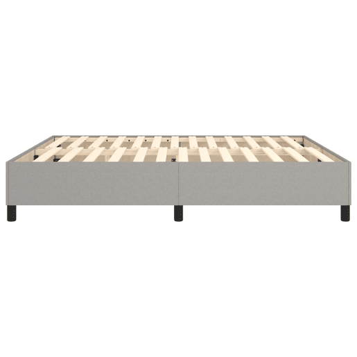 Cama de casal - Estrutura de cama sem colchão 160x200 cm tecido cinzento-claro