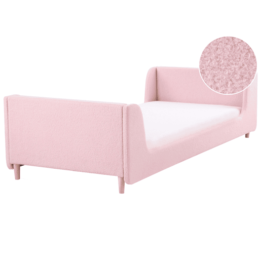 Beliani Cama infantil Bouclé LAYE Beliani Cama infantil Bouclé LAYE