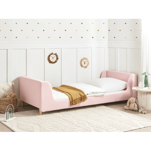 Beliani Cama infantil Bouclé LAYE Beliani Cama infantil Bouclé LAYE