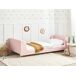 Beliani Cama infantil Bouclé LAYE 100x216 Beliani Cama infantil Bouclé LAYE 100x216 Rosa
