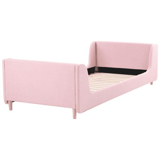 Beliani Cama infantil Bouclé LAYE Beliani Cama infantil Bouclé LAYE