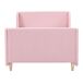 Beliani Cama infantil Bouclé LAYE 100x216 Beliani Cama infantil Bouclé LAYE 100x216 Rosa