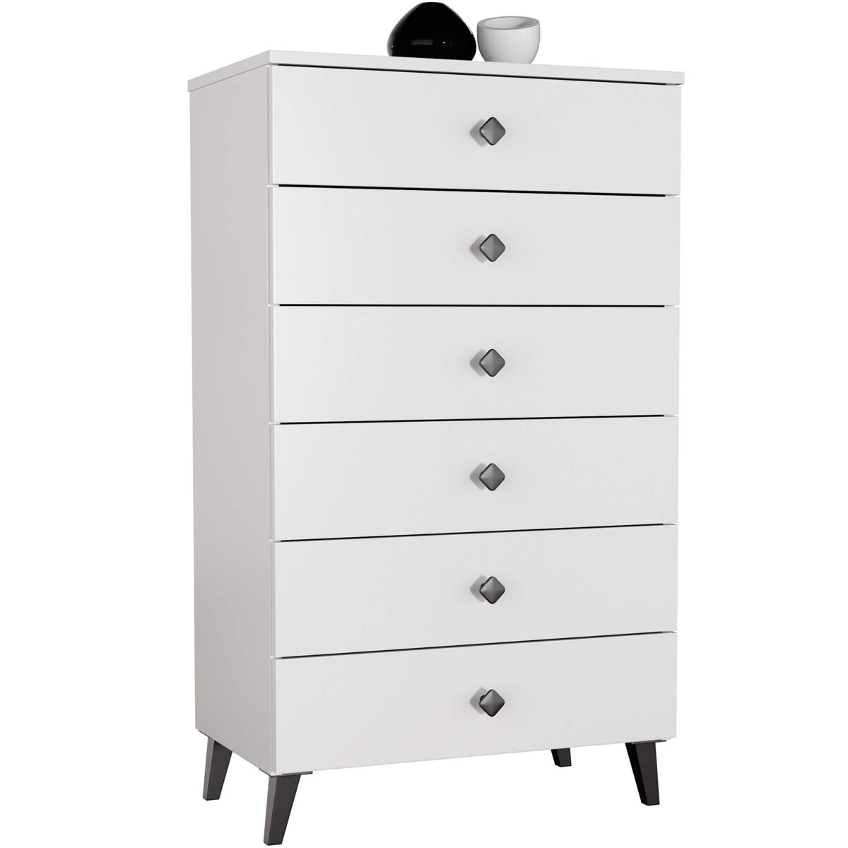 Cómoda MOBI AKORD 6 cajones 60 Blanco