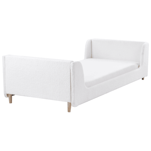 Beliani Cama infantil Bouclé LAYE Beliani Cama infantil Bouclé LAYE