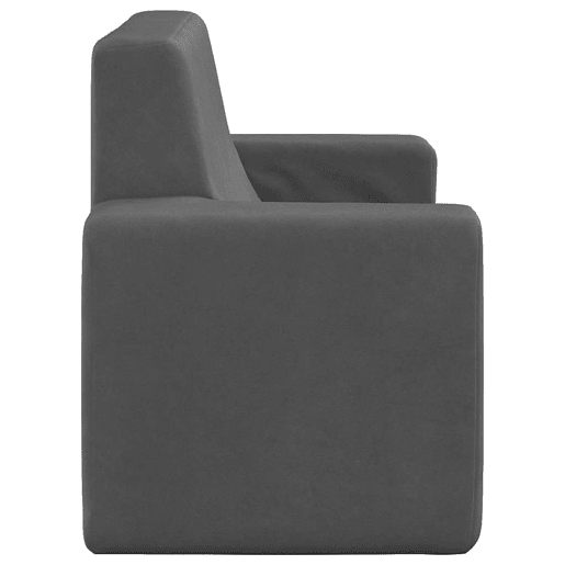 Sofá infantil - Sofá para crianças de 2 lugares pelúcia antracite Sofá infantil - Sofá para crianças de 2 lugares pelúcia antracite
