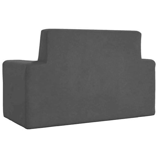 Sofá infantil - Sofá para crianças de 2 lugares pelúcia antracite Sofá infantil - Sofá para crianças de 2 lugares pelúcia antracite