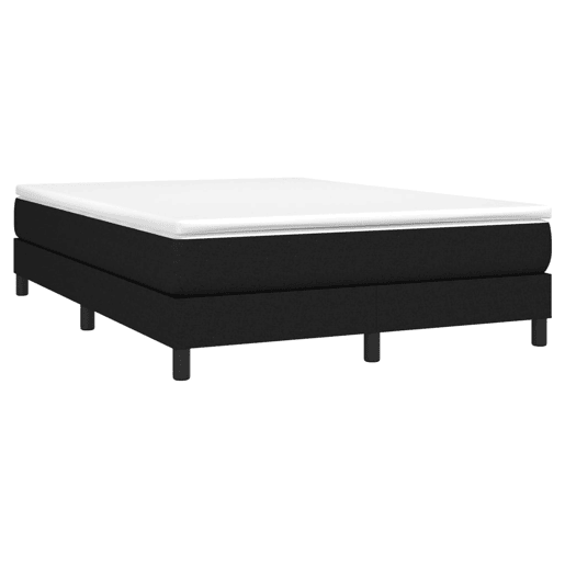Cama de casal - Estrutura de cama sem colchão 140x190 cm tecido preto