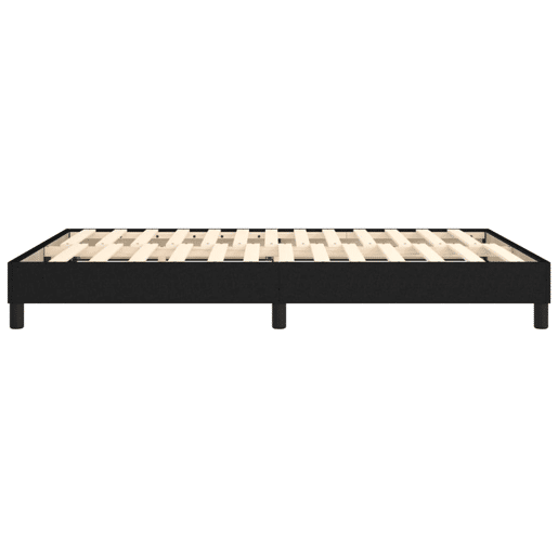 Cama de casal - Estrutura de cama sem colchão 140x190 cm tecido preto