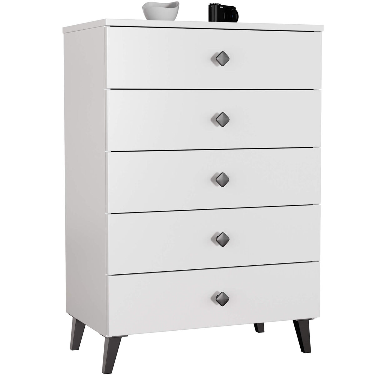 Cómoda MOBI AKORD 5 cajones 60 Blanco