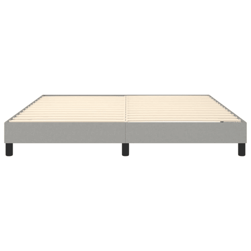 Cama de casal - Estrutura de cama sem colchão 180x200 cm tecido cinzento-claro