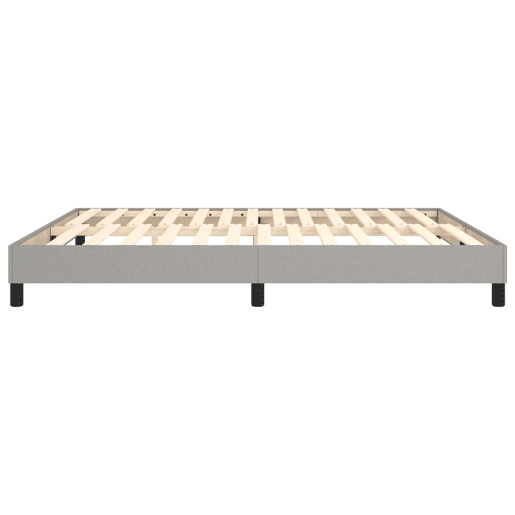 Cama de casal - Estrutura de cama sem colchão 180x200 cm tecido cinzento-claro