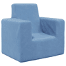 Sofá infantil - Sofá para crianças pelúcia macia azul