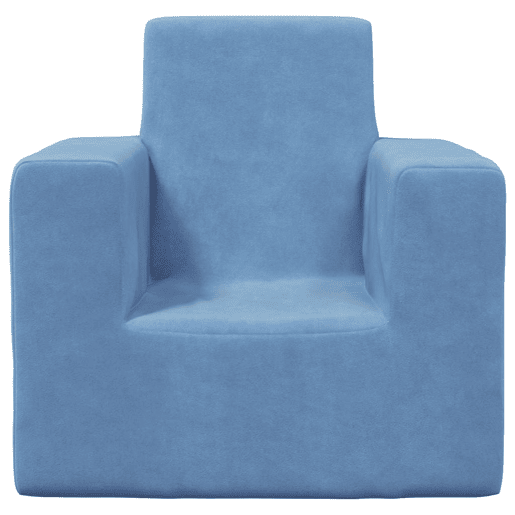 Sofá infantil - Sofá para crianças pelúcia macia azul Sofá infantil - Sofá para crianças pelúcia macia azul