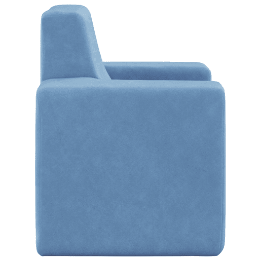 Sofá infantil - Sofá para crianças pelúcia macia azul Sofá infantil - Sofá para crianças pelúcia macia azul
