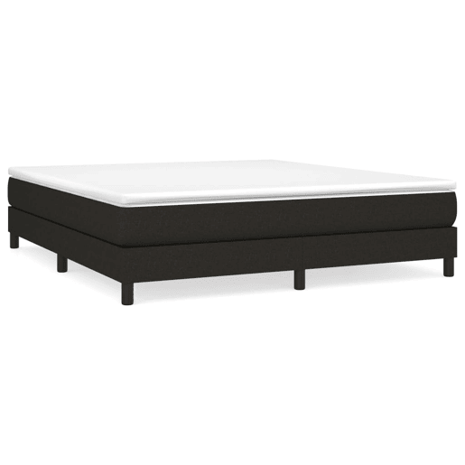 Cama de casal - Estrutura de cama sem colchão 180x200 cm tecido preto