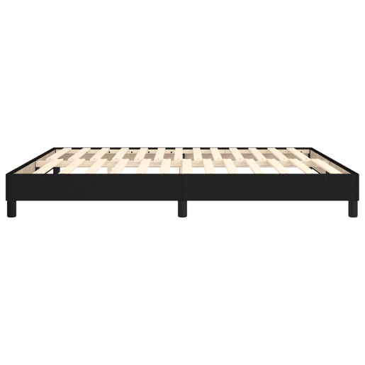 Cama de casal - Estrutura de cama sem colchão 180x200 cm tecido preto