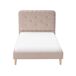 Beliani Cama Terciopelo CORSAINT Beliani Cama Terciopelo CORSAINT Beige