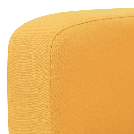 Sofá de 2 lugares - Sofá fixo 135x65x76 cm amarelo