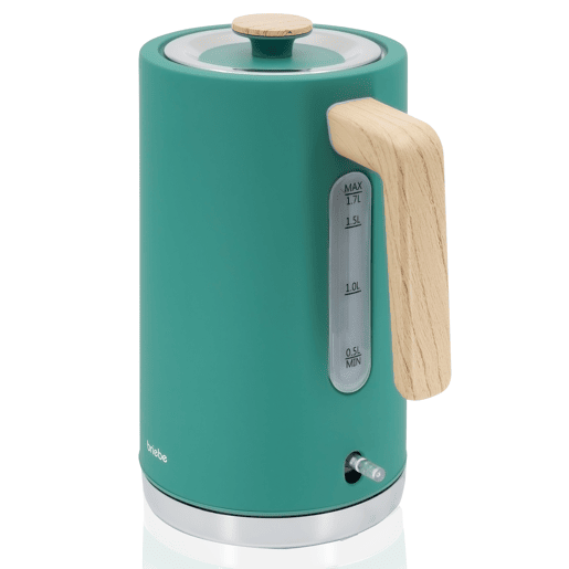 Briebe KT1165GRE Nordic Bollitore Elettrico 1,7L Cordless, Ebollizione Rapida senza BPA, Base 360, 2200, Verde