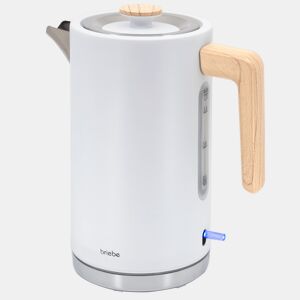 Briebe KT1165WHT Nordic Chaleira Elétrica 1,7 L Sem BPA, Base 360°, Controlador Strix, Desligamento Automático, 2200, Branco