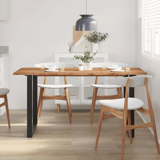vidaXL Mesa de jantar 154x80x76 cm madeira de acácia maciça vidaXL Mesa de jantar 154x80x76 cm madeira de acácia maciça