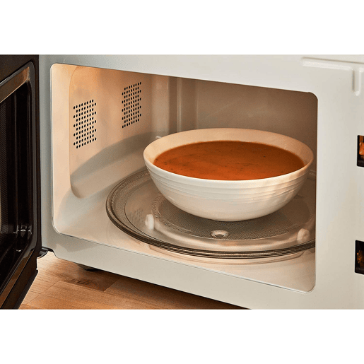 SWAN SM22036WHTNEUN Micro-ondas 20L,6 níveis de Funcionamento, Temporizador 30 min, Modo Degelo, design moderno, Cabo de Efeito Madeira, 800, Branco