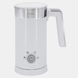 Briebe MF1172WHT Elegance Batedor de Leite Elétrico 4 em 1, Aquecedor, Espuma QuenteFrio 130ml, Leite Quente 300ml, 500, Branco