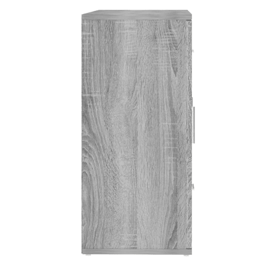 vidaXL Aparador 91x29,5x65 cm derivados de madeira cinzento sonoma